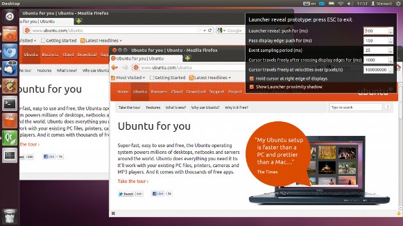 UbuntuLauncherRevealPrototype