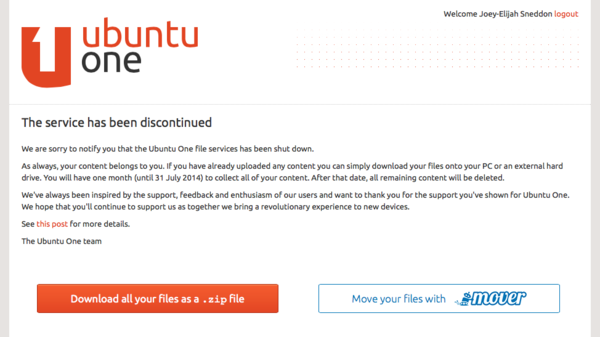 ubuntu-one-not
