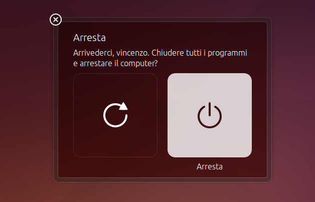 ubuntu-spegnimento