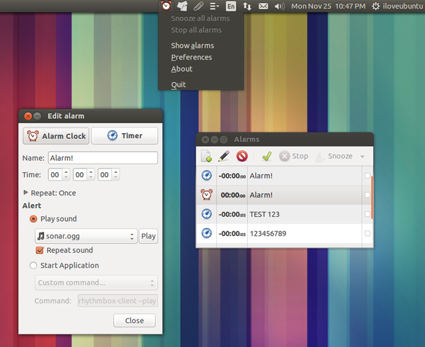 Alarm-Clock-ubuntu